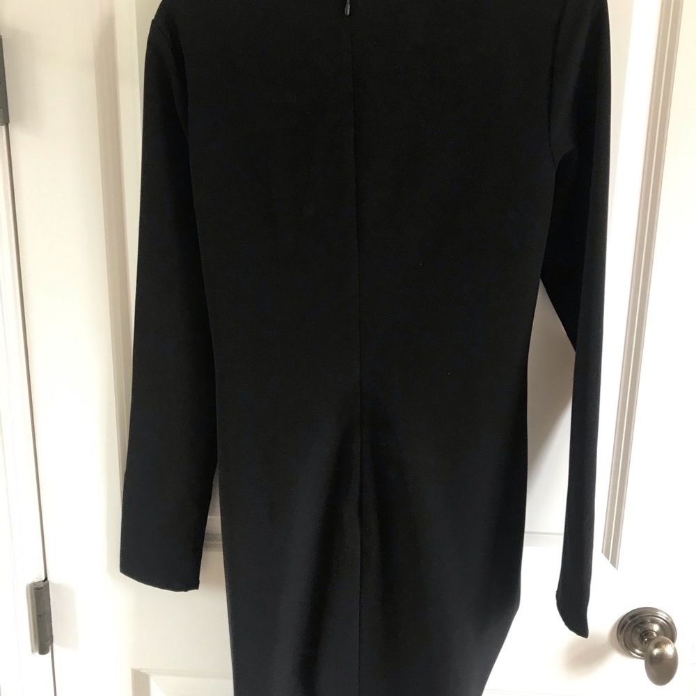 & other stories Black long sleeve rocuhed mini